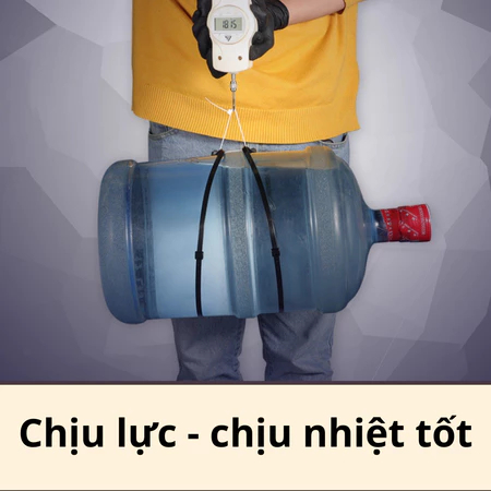 Dây rút nhựa trắng đen 1kg chất lượng cao, 1kg dây thít nhựa dẻo dai, thít chặt