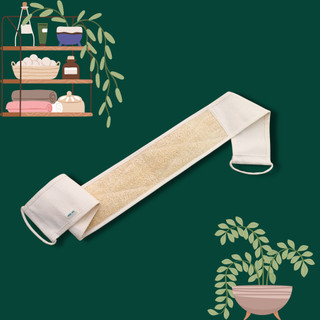 (Mộc Xơ) Dây tắm chà lưng xơ mướp - Dây kỳ lưng - Đai kỳ lưng - Bông tắm xơ mướp tẩy tế bào chết