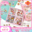 COMBO 10 TẤM DÁN STICKER HOẠT HÌNH TRANG TRÍ – KÍCH THƯỚC 6x6CM & 13x4CM 🐰🐻