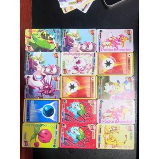 Vỉ 120 thẻ bài lụa dẻo pokemon