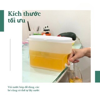 Bình đựng nước 3.5l ướp lạnh thực phẩm, Bình nước có vòi để tủ lạnh tiện lợi 6785