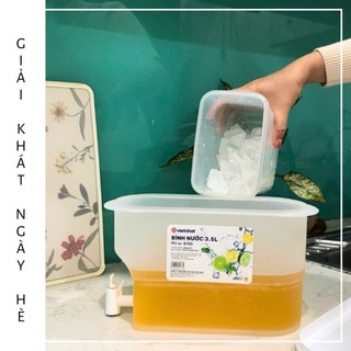 Bình đựng nước 3.5l ướp lạnh thực phẩm, Bình nước có vòi để tủ lạnh tiện lợi 6785