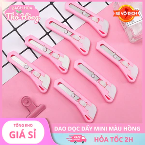3 Dao Dọc Giấy Mini Màu Hồng