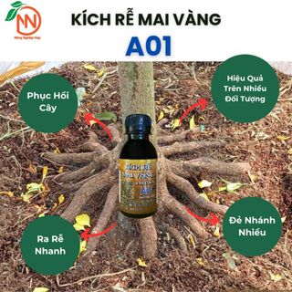 Kích Rễ Mai Vàng A01 Chính Hãng 100ml - Nuôi Cây, Dưỡng Rễ, Phục Hồi Cây Trồng
