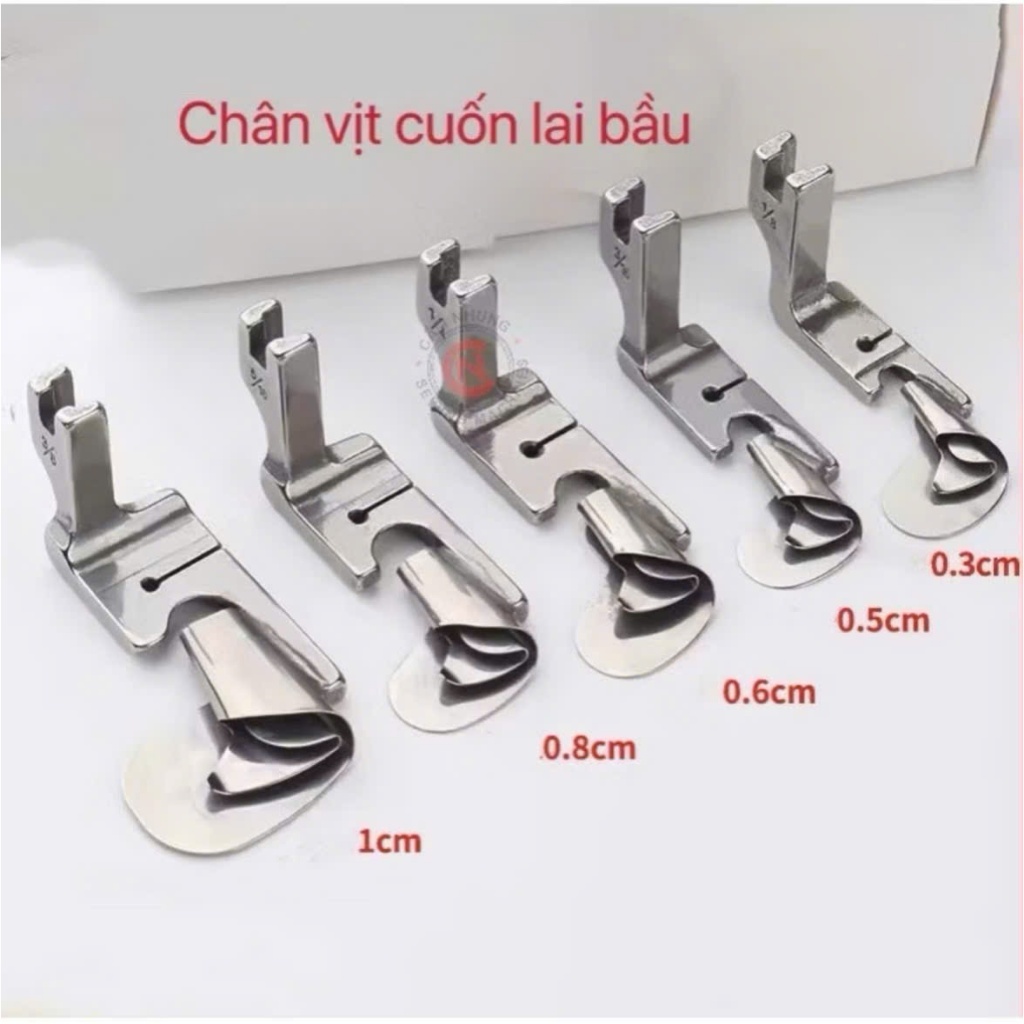 Chân Vịt Cuốn Gấu Đuôi Tôm, Cuốn Biên, Cuốn Lai Vạt Bầu – Dùng Cho Máy May 1 Kim Công Nghiệp