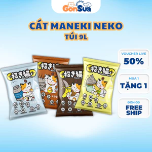 Cát vệ sinh cho mèo cát Nhật Maneki Neko túi 9L