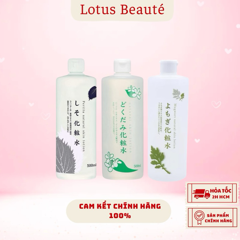 Nước Hoa Hồng Diếp Cá Tía Tô Ngải Cứu Dokudami Natural Skin Lotion Toner ( 500ml )
