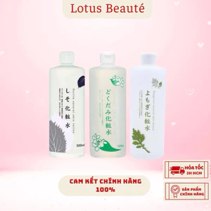 Nước Hoa Hồng Diếp Cá Tía Tô Ngải Cứu Dokudami Natural Skin Lotion Toner ( 500ml )