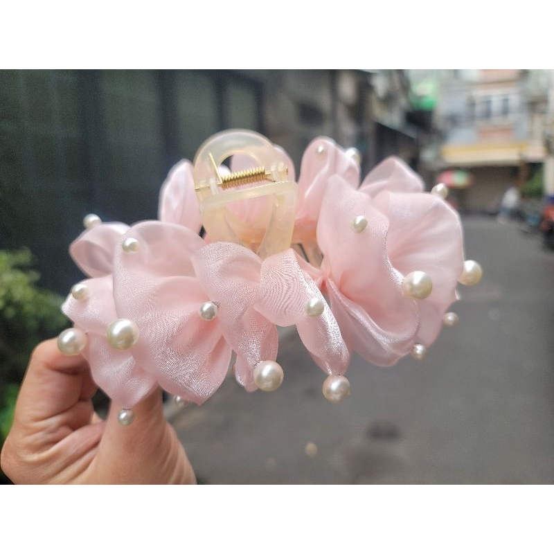 Nơ ngọc trai hồng