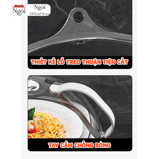 Nắp Đậy Thực Phẩm Lò Vi Sóng Có Tay Cầm Chống Nóng, Nắp Đậy Lò Vi Sóng Chống Mùi Bảo Quản Giữ Nóng Thực Phẩm NGÓI - ND01