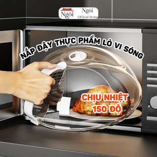 Nắp Đậy Thực Phẩm Lò Vi Sóng Có Tay Cầm Chống Nóng, Nắp Đậy Lò Vi Sóng Chống Mùi Bảo Quản Giữ Nóng Thực Phẩm NGÓI - ND01