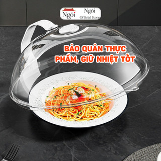 Nắp Đậy Thực Phẩm Lò Vi Sóng Có Tay Cầm Chống Nóng, Nắp Đậy Lò Vi Sóng Chống Mùi Bảo Quản Giữ Nóng Thực Phẩm NGÓI - ND01