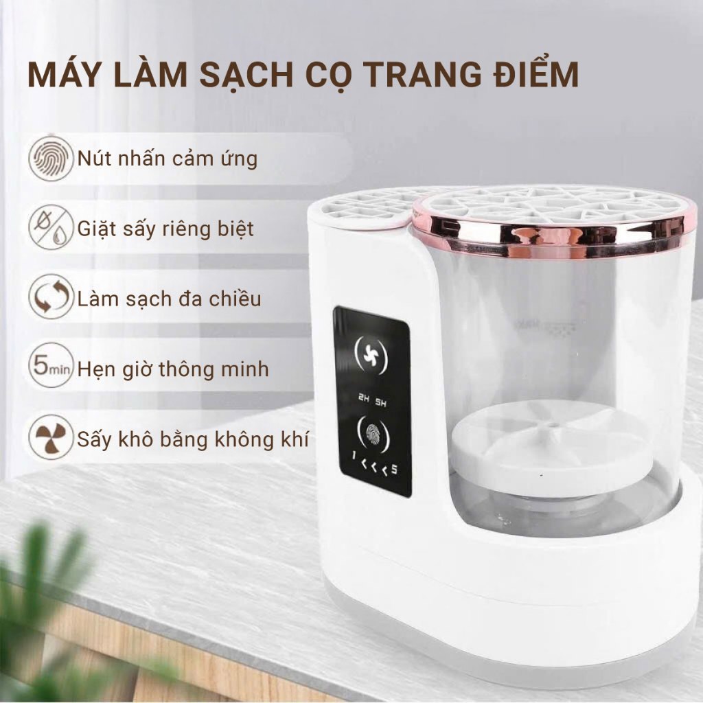 Ảnh Dụng cụ vệ sinh cọ trang điểm Lescolton máy làm sạch bàn chải trang điểm tiện dụng siêu rẻ mới nhất 2024 2