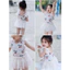 QCCC- Set đồ BIKINI đi biển tặng kèm mũ cho bé cover Hàn Quốc bé từ 8- 15kg