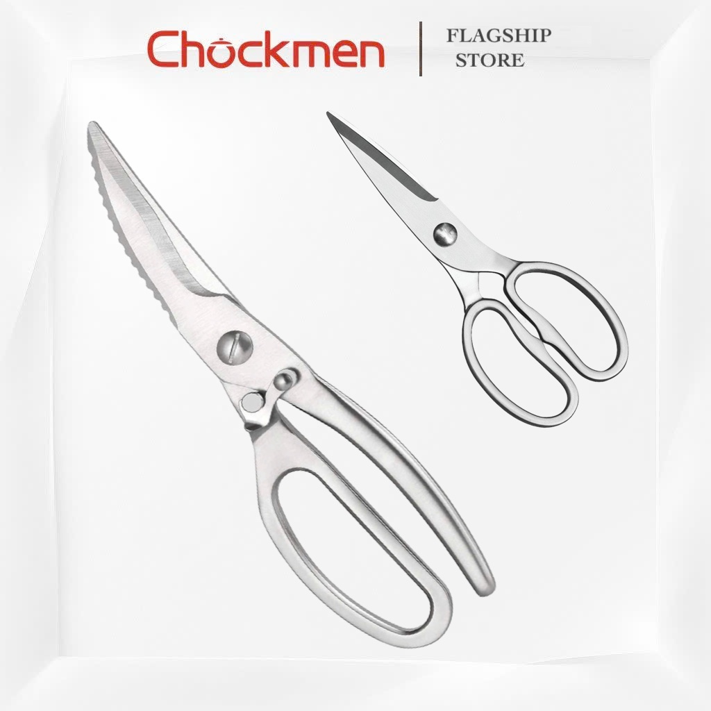 Kéo Đa Năng KINSGEM by Chockmen Kéo Cắt Gà Nguyên Khối Kéo Cộng Lực Cắt Xương Vịt Kéo Inox Nhà Bếp Xuất Đức