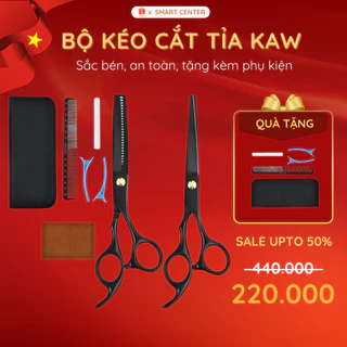 Kéo Cắt Tóc KAW, Dụng Cụ Hớt Tóc, Kéo Tỉa Tóc Sơn Đen, An Toàn, Sử Dụng Trong Gia Đình