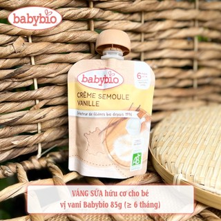 Váng sữa hữu cơ Babybio dạng túi cho bé từ 6 tháng tuổi