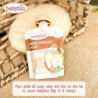 Váng sữa hữu cơ Babybio dạng túi cho bé từ 6 tháng tuổi
