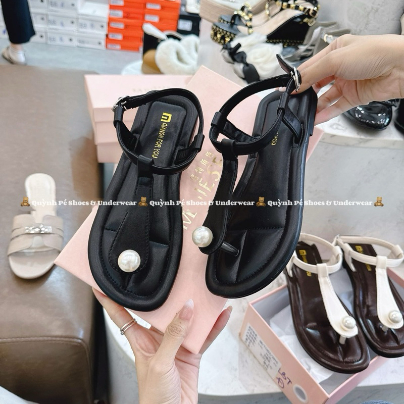 SANDAL SỎ NGÓN ĐÍNH NGỌC HÀNG QC FULLBOX