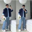 Quần jean nam cạp cao phom suông rộng quần bò ống đứng chất jeans cao cấp FABUMAN phong cách Hàn quốc top xu hướng 2024