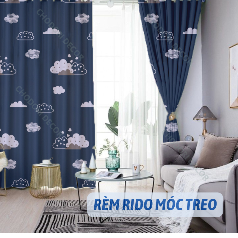Rèm cửa sổ Rido che lối đi, trang trí phòng ngủ tối giản, gọn gàng ...