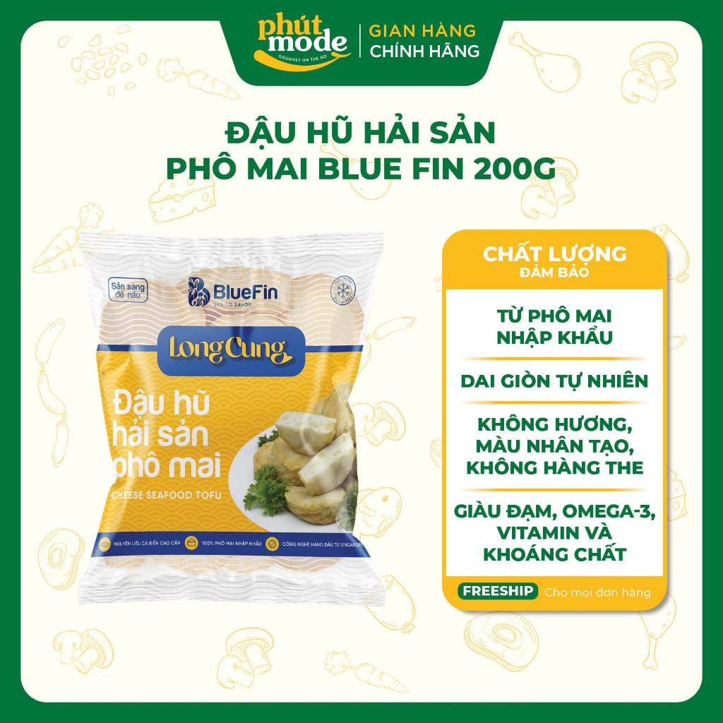 Đậu hũ hải sản phô mai BLUEFIN 200g - Thơm ngon hấp dẫn, lựa chọn số 1 cho bữa ăn gia đình Việt