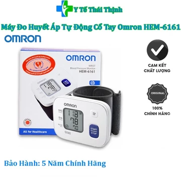 Máy Đo Huyết Áp Cổ Tay Omron - HEM-6161 Bảo Hành 5 Năm