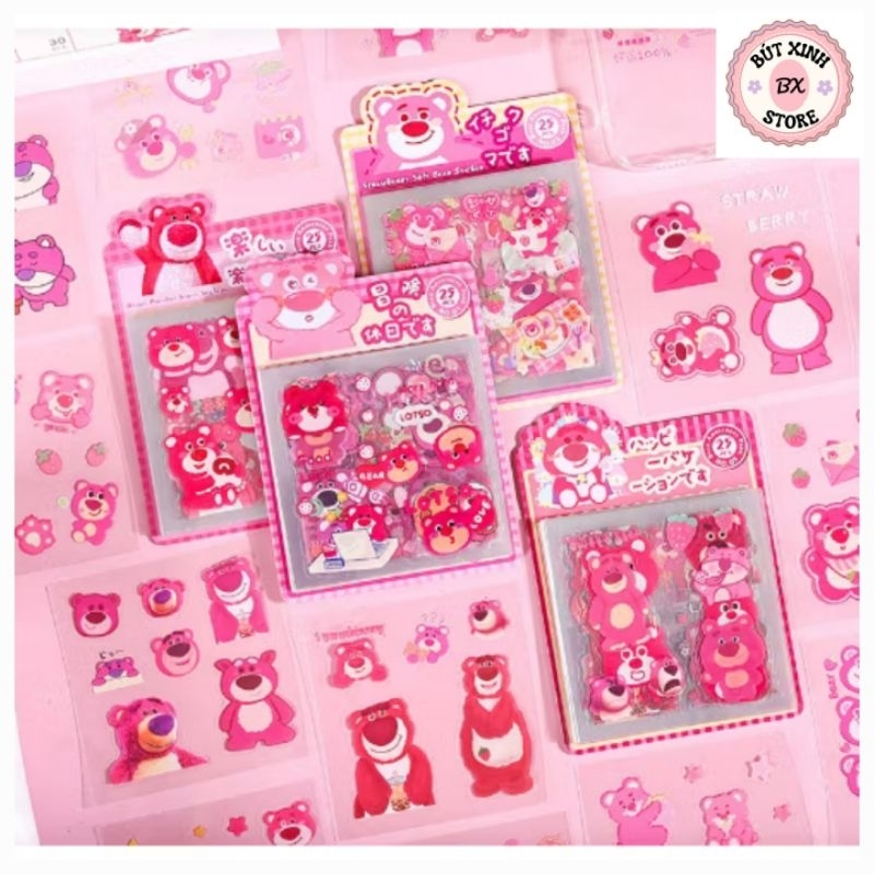 Sticker gấu dâu - Giá Tốt, Miễn Phí Vận Chuyển, Đủ Loại | Shopee Việt Nam