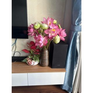 Bình Cắm Hoa Dáng Đu Đủ Gốm Mộc Thiết Kế Cổ Điển Decor Phòng Size To