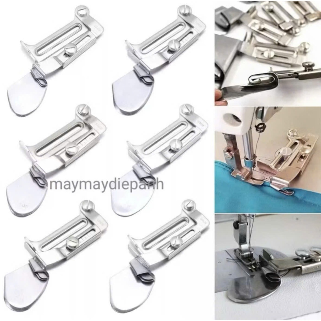 Cữ Cuốn Gấu 203 - Cuốn Lai, Cuốn Biên Máy May Công Nghiệp (Tặng Ốc Bắt Cữ)
