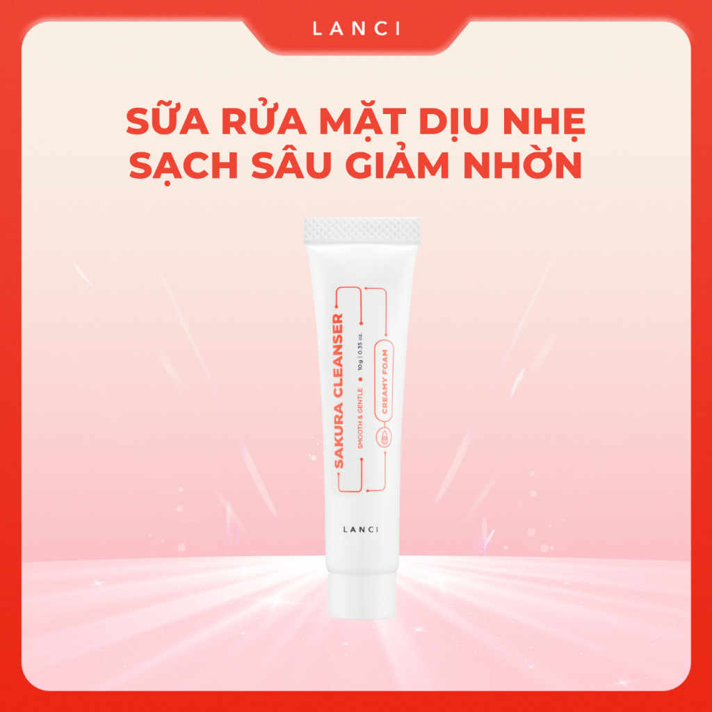 Ảnh Sữa rửa mặt dịu nhẹ LANCI sạch sâu, làm sáng da minisize 10ml 1