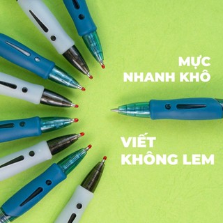 Bút Bi Gel Ngòi 0.5mm MONDEZ, Bút Gel Bấm Xanh Đen Mực Ra Đều, Viết Siêu Trơn Dùng Cho Học Sinh Ghi Chép M15007/15008