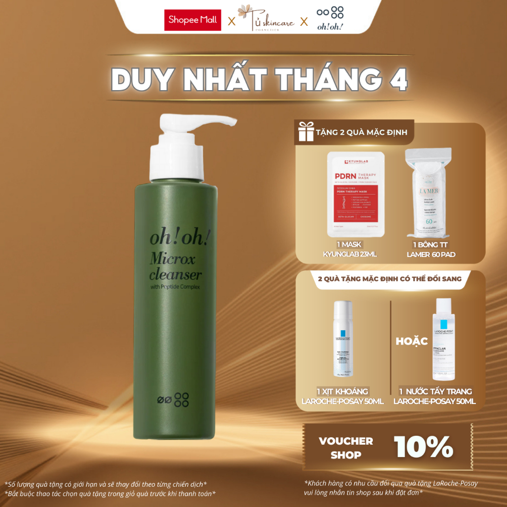 Sữa Rửa Mặt Detox ohoh Làm Sạch Sâu Cho Mọi Loại Da oh!oh! Microx ...