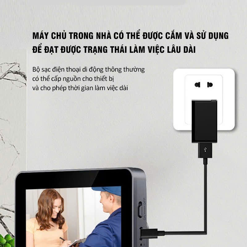 Chuông cửa Thông minh M12 kết nối Bluetooh, chống trộm, giám sát đàm thoại 2 chiều,bảo hành 6 tháng