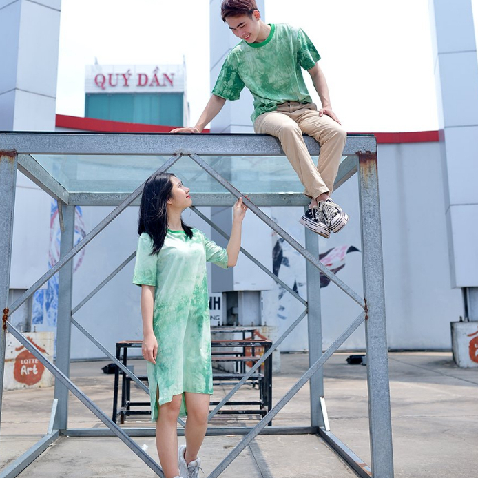 Set Thun Loang Fig Tree Màu Xanh Lá Form Rộng Trẻ Trung