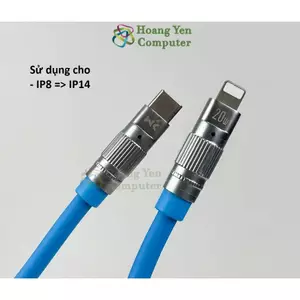 Cáp Sạc 1M WDC-188 Type C to Type C, WDC-187 Type C to Lighting - Chính Hãng - Hoàng Yến Computer (MÀU SẮC NGẪU NHIÊN)
