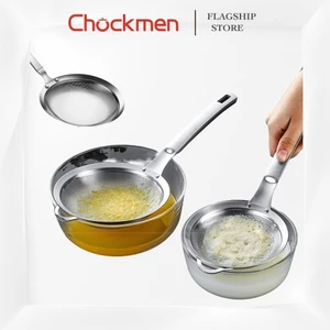 Rây Lọc KINSGEM* CHOCKMEN Inox Cao Cấp Dày Dặn Muôi Vớt Bọt Ăn Lẩu Rây Cháo Đa Năng Nhà Bếp