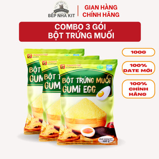 Combo 3 Gói 100g Bột Trứng Muối Tomato T&P, Bột lòng đỏ trứng muối, Bánh Bao Kim Sa Trứng Chảy