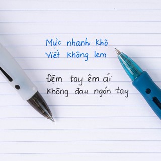 Hộp Bút Gel Bấm MONDEZ Ngòi 0.5mm, Bút Bi Bấm Mực Xanh Đen, Ngòi Trơn Tru Dùng Ghi Chép M15007/M15008
