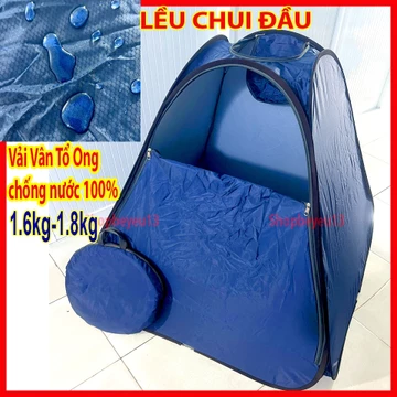 Lều xông hơi CHUI ĐẦU Vải Dày Cao Cấp khóa kéo loại to giữ hơi khi xông