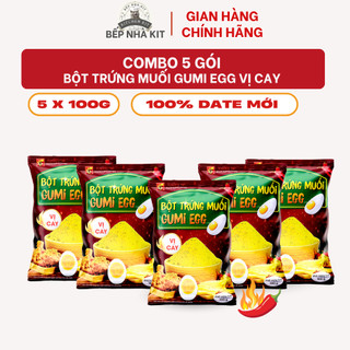Combo 5 Gói 100g Bột Trứng Muối Lòng Đỏ Tomato T&P, Bột Làm Bánh Bao Trứng Chảy, Sốt Trứng Muối