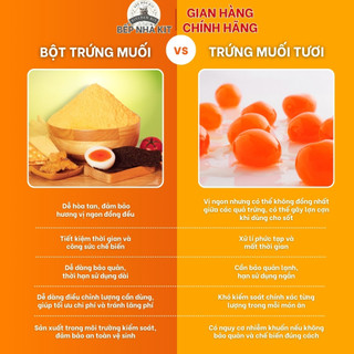 Combo 5 Gói 100g Bột Trứng Muối Lòng Đỏ Tomato T&P, Bột Làm Bánh Bao Trứng Chảy, Sốt Trứng Muối