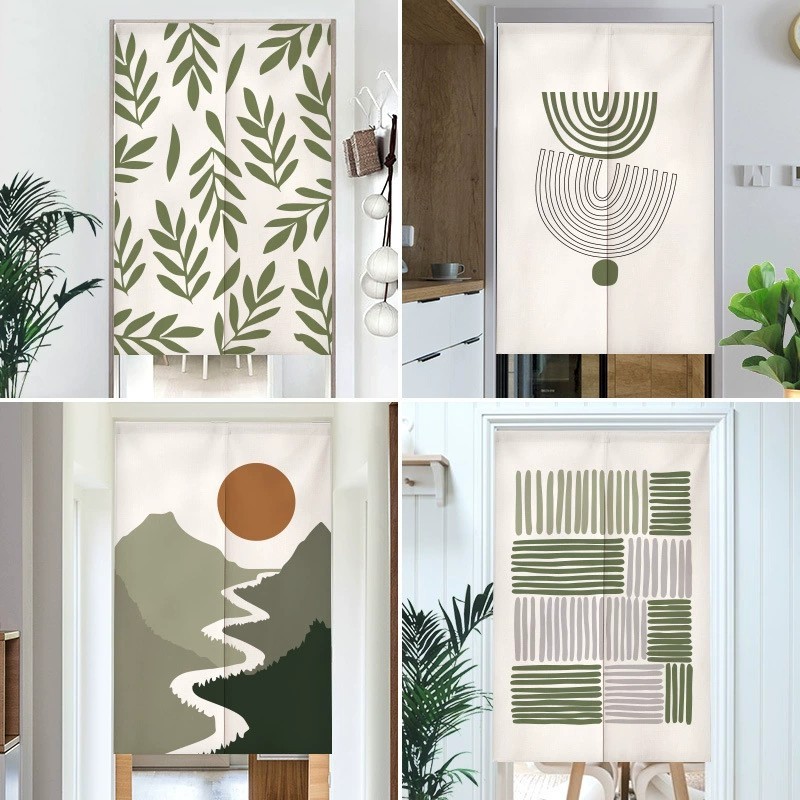 (RÈM DÁN) RÈM CANVAS vải siêu dày chống thấm nước, họa tiết đẹp, phong ...