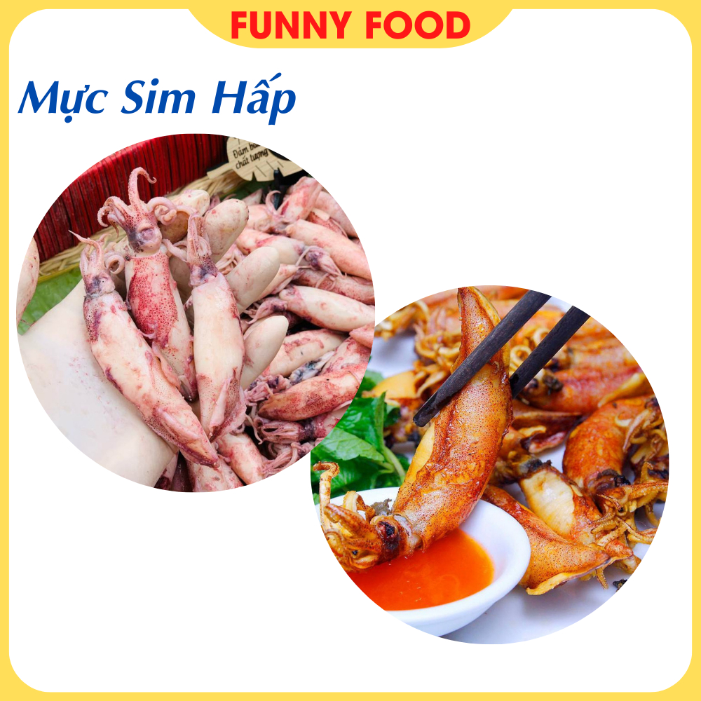 Mực Sim Hấp 500g – Hấp Tại Thuyền – Size 60~70 con/kg – Funnyfood ...