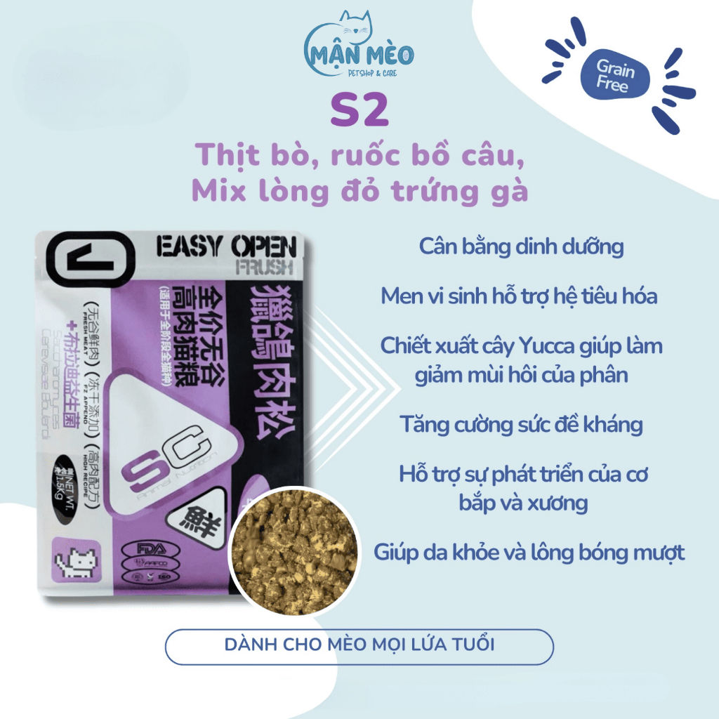 [MUA 1 TẶNG 1] Hạt cho mèo SC Aninal Nutrition siêu topping 42% protein hỗ trợ tiêu hóa, không độn ngũ cốc