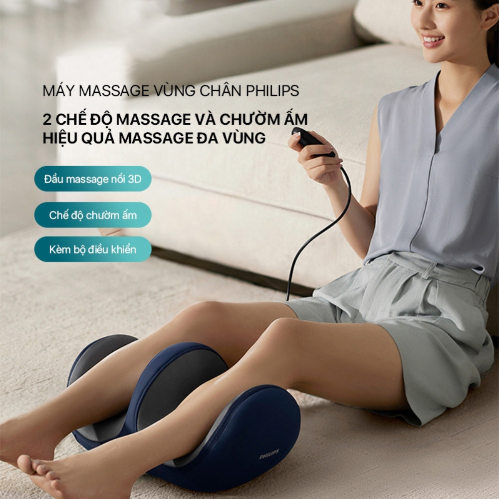 Máy massage chân Philips PPM6331 - 8 đầu massage 3D chuyên dụng - Bảo hành chính hãng 24 tháng