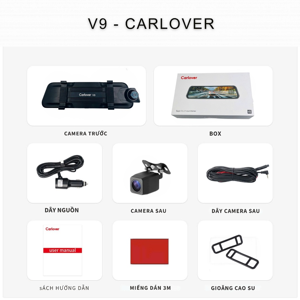 Camera hành trình ô tô A10 Kết nối Android Auto/ Apple Carplay Bản đồ chỉ đường Có điều khiển giọng nói Bảo hành 1 năm