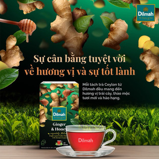 Trà đen hương Gừng và Mật ong hiệu Dilmah 30g