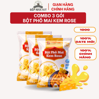 Combo 3 Gói 100g Bột Bơ Tỏi Tomato T&P Lắc Khoai Tây Chiên, Làm Sốt Bơ Tỏi, Bánh Mì bơ Tỏi