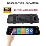 Camera hành trình gương N9 CARLOVER Đầy đủ 3 mắt camera, Cảm ứng Full màn hình 10 inch,, Kết nối điện thoại, BH 1 Năm — ảnh 5